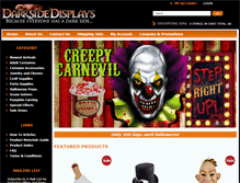 Tablet Screenshot of darksidedisplays.com